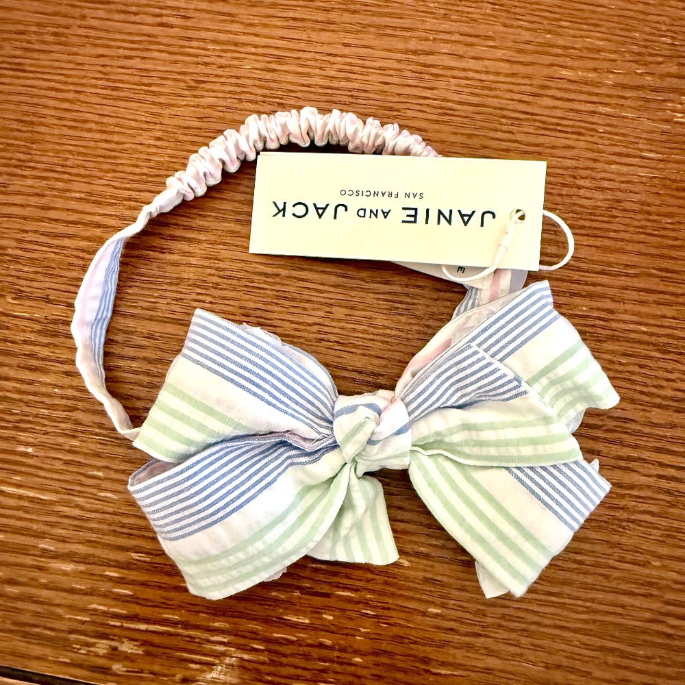 NWT Adorable Janie and Jack Bow headband